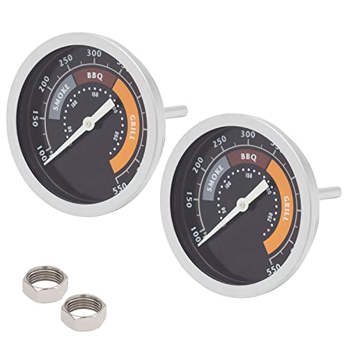 MOASKER 2 Pieces 3-inch Smoker Temperature Gauge for Char-Broil Oklahoma Joe’s 3695528R06 and Most 13/16-inch Opening Smoker Grills, BBQ Thermometer Gauge Replacement Parts - Grill Parts America