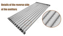 18 1/4" Stainless Steel Emitter Plates and Cast Iron Cooking Grill Grates Replacement Parts for Charbroil 463224912, 463231711, 463241413, 463241414, 463247209, 463271314, 466231711, Kenmore 463268107 - Grill Parts America