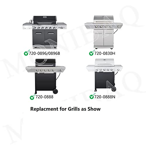 MONIBAQ Flame Tamers Heat Plates for Nexgrill 720-0896 720-0896B 720-0783E 720-0830H 720-0882A 720-0888N, Stainless Steel Heat Shields Replacement Parts for Nexgrill Deluxe 6 Burner Grill- 6 Packs - Grill Parts America