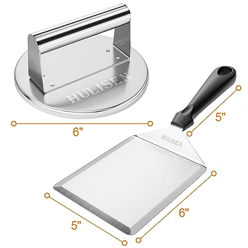 HULISEN Griddle Accessories for Blackstone, Stainless Steel Burger Press  Kit with Burger Spatula, Burger Smasher for Griddle Flat Top Grill Cooking,  Grill Press for Barbeque Hamburger Steak Meat - Yahoo Shopping