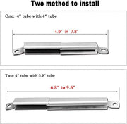 Hisencn Gas Grill Repair for Kenmore 122.16134 122.16134110 Nexgrill 720-0719BL 720-0773, 720-0783 Tera Gear 1010007A Grill Straight Burner Pipe Tubes Heat Tents Heat Plate Shield Replacement Parts - Grill Parts America