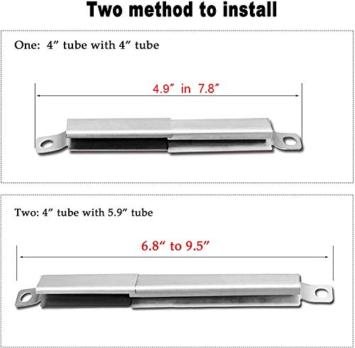 Hisencn Gas Grill Repair for Kenmore 122.16134 122.16134110 Nexgrill 720-0719BL 720-0773, 720-0783 Tera Gear 1010007A Grill Straight Burner Pipe Tubes Heat Tents Heat Plate Shield Replacement Parts - Grill Parts America