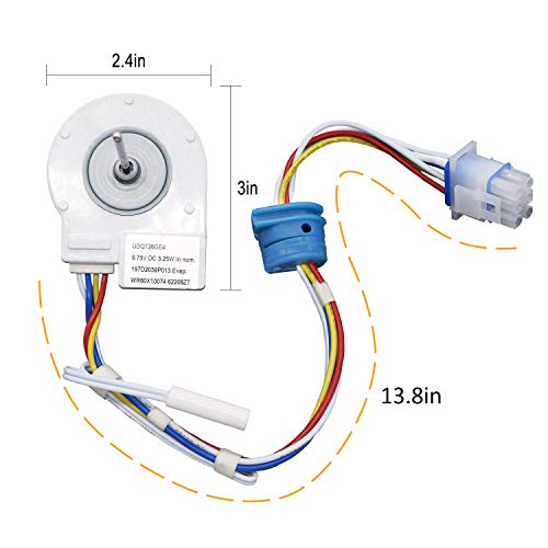 AMI PARTS WR60X10307 WR60X10074 Refrigerator Evaporator Fan Motor Replaces 1550741 AP4438809 WR60X10224 PS2364950 AP4438809 - Grill Parts America