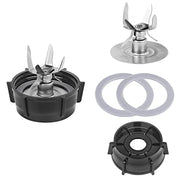 6 Point Ice Crushing Blade For Oster and Osterizer Blender Replacement Parts With Jar Base Cap And 2 Pcs O Ring Seal Gasket Accessory Refresh Kit - Kitchen Parts America