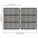 QuliMetal 7638 17.5 Inches Cooking Grates for Weber Spirit 300 Series and Spirit II 300 Series, Spirit 700, Genesis Silver Gold Platinum B/C, Genesis 1000-3500, Weber 900 Gas Grills - Grill Parts America