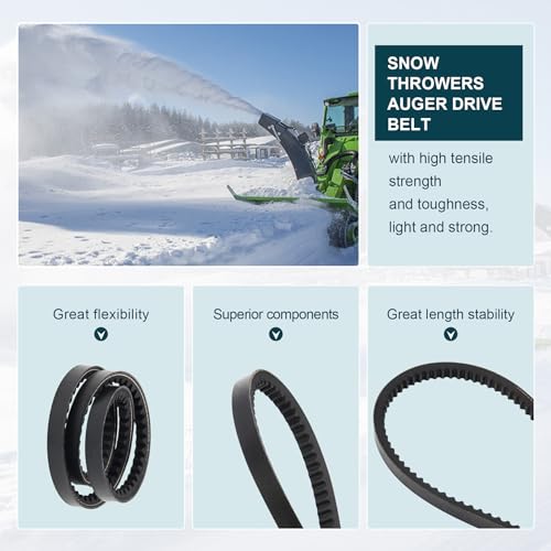 Auger Drive Belt for Two-Stage Snow Blowers - Thumbnail 5
