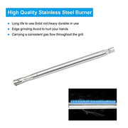Plowo Stainless Steel Grill Replacement Parts for 3 Burner Ducane Affinity 3000 Series, 3100 3200 3400, 4100, 4200, 4400, 31421001, 18" Burner Tubes and 15 3/8" x 6" Grill Heat Plates BBQ Repair Kit - Grill Parts America