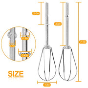Hand Mixer Beaters W10490648 Hand Mixer Attachment Beaters Replace W10490648 KHM2B AP5644233 PS4082859 (2PACK) - Kitchen Parts America