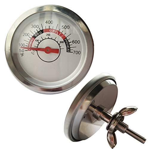 Adviace BBQ Grill Temperature Gauge Heat Indicator for Charbroil Grill Replacement Parts, 2.375 inch Diameter Grill Thermometer for Weber, Kenmore, Nexgrill, Jenn/Air, Brinkmann Grills（1 Pack） - Grill Parts America