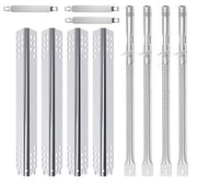Grill Replacement Parts for Charbroil 463347017 463361017 463277017 463673017 463376217 463342119 463376018P2 Gas Grill, Stainless Steel Heat Plate Tend Crossover Tubes Grill Burner for Charbroil - Grill Parts America