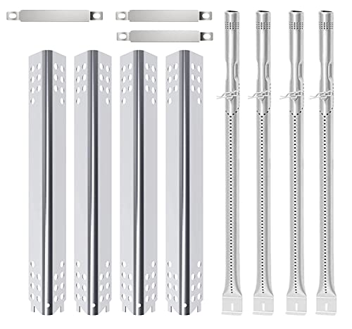 Grill Replacement Parts for Charbroil 463347017 463361017 463277017 463673017 463376217 463342119 463376018P2 Gas Grill, Stainless Steel Heat Plate Tend Crossover Tubes Grill Burner for Charbroil - Grill Parts America
