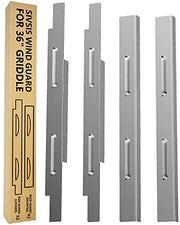 Wind Guards for Blackstone 36 Inch Griddle, Blackstone Griddle Accessories, Stainless Steel Magnetic Wind Screen, Compatible with Rear Grease Cup, Hood and Side Shelf, Gas Saving - Grill Parts America