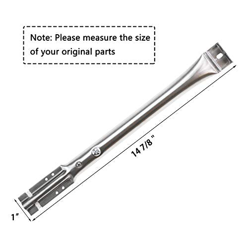 Hisencn Gas Grill Repair for Kenmore 122.16134 122.16134110 Nexgrill 720-0719BL 720-0773, 720-0783 Tera Gear 1010007A Grill Straight Burner Pipe Tubes Heat Tents Heat Plate Shield Replacement Parts - Grill Parts America