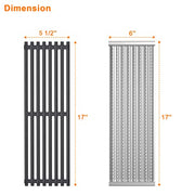 Outspark Cooking Grid Grates and Emitter Plates Replacement Parts for Charbroil 2015 and Newer Commercial, Signature, Professional Series TRU-Infrared Gas Grills,Cast Iron - Grill Parts America