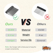 Replacement Griddle Scraper for Blackstone Scraper/Camp Chef/Member's Mark Gas Griddle, Heavy Duty Flat Top Grill Scraper for Traeger Flatrock/Cuisinart Griddle/Razor Griddle Accessories, Stainless - Grill Parts America