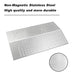 Zemibi Heat Plate Replacement for Brinkmann 810-8750-S, 810-8755-F, Charmglow 810-8750-F, 810-8750-S, 810-8752-S Gas Grill Models, Stainless Steel Burner Cover Flame Tamer, 17 1/4" x 10 1/4" - Grill Parts America