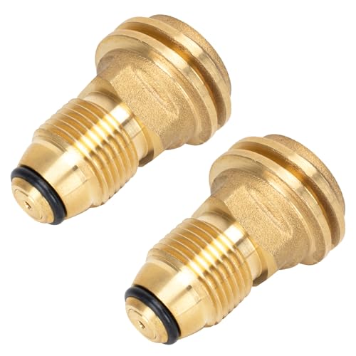 Old Propane Tank Regulator Adapter POL to QCC1 Propane Tank Adapter Old Style Propane Thread to New Adapter for 100 lb Propane Tank Converts POL LP Tank Service Valve to QCC1/Type1 New Connection Type - Grill Parts America