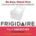 Frigidaire 240337103 Crisper Pan for Refrigerator - Grill Parts America