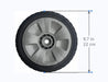 Ameri HRR216(set of 2) Front Wheel NH164 For Honda Harmony II HRR216K9 Models 44710-VL0-L02ZB - Grill Parts America