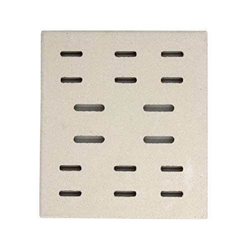 Hongso 8" x 7.25" Replacement Ceramic Radiant Flame Tamer, Heat Plate for Bakers and Chefs, SAMS & Turbo, Fiesta, Grand Hall Y0005XC, Member's Mark Gas Grill Models, CRG501 6-Pk - Grill Parts America