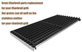 18 1/4" Stainless Steel Emitter Plates and Cast Iron Cooking Grill Grates Replacement Parts for Charbroil 463224912, 463231711, 463241413, 463241414, 463247209, 463271314, 466231711, Kenmore 463268107 - Grill Parts America