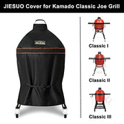Jiesuo Kamado Grill Cover for Kamado Joe Classic Charcoal Grills, Grill Accessories for Kamado Joe, Heavy Duty Waterproof Grill Cover - Grill Parts America