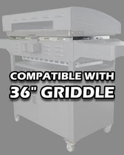 Wind Guards for Blackstone 36 Inch Griddle, Blackstone Griddle Accessories, Stainless Steel Magnetic Wind Screen, Compatible with Rear Grease Cup, Hood and Side Shelf, Gas Saving - Grill Parts America