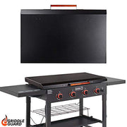 Hard Cover Lid Fits Nexgrill 36" Griddle - Made in USA (Black Aluminum) - Grill Parts America