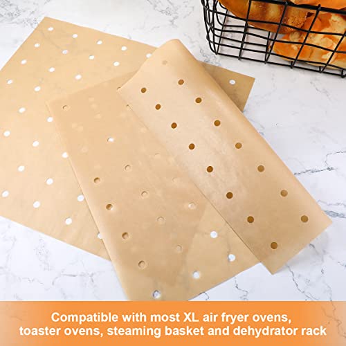 AIEVE 200 Pcs Air Fryer Liners for XL Air Fryer Ovens, 11x12 inches Nonstick Parchment Paper for Air Fryer Accessories for Ninja Foodi Air Fryer Oven Ninja SP101 Ninja DT201/DT251 XL Air Fryer - Kitchen Parts America
