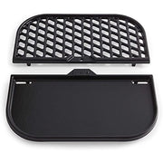Weber 8860 Cast Iron Grill and Griddle Station - Gourmet BBQ Sysyem Bundle with Cuisinart 3D City Collection Rome Cutting Board + Grill Cover Barbecue Waterproof Outdoor Protection - Grill Parts America