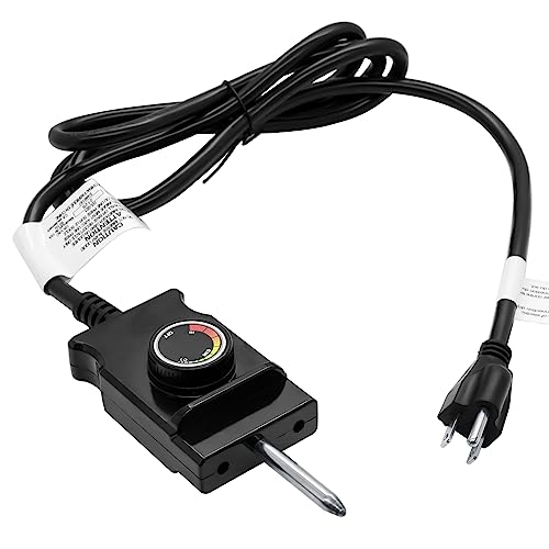 Adjustable Thermostat Controller Probe Cord for Masterbuilt Analog Electric Smokers, Thermostat Control with Power Cord Replacement Parts for Most Electric Smoker and Grills Heating Element - Grill Parts America
