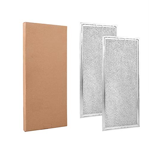 Microwave Grease Filter Compatible with Whirlpool and GE Microwaves 2 Pack Approx 13" x 6" - Grill Parts America