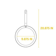 Lodge CRS12 Carbon Steel Skillet, Pre-Seasoned, 12-inch - Grill Parts America