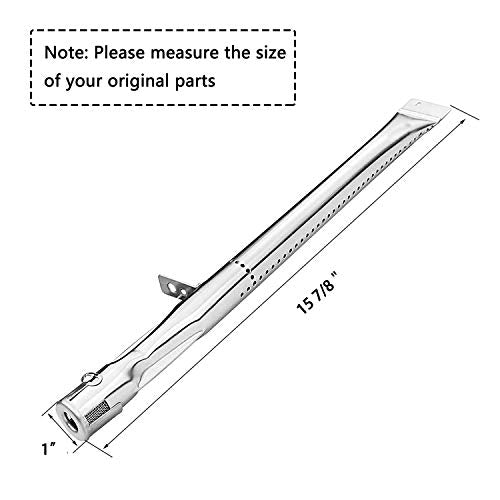 Hisencn Gas Grill Pipe Burners Tube, Heat Plate Tent Shield, Crossover Carry Over Tube Replacement Kits for Stok SGP4330SB SGP4331 SGP4130N, Stok Quattro 4 Burner Grills - Grill Parts America