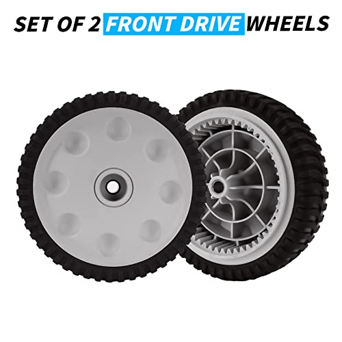Mower Front Drive Wheel for MTD 734-04018C 734-04018A 734-04018B, for Troy Built 12A-264U011 12A-264V211 12A-266A766 12AV569Q597 - Wheels 8" X2-1/8 (2 Pack) - Grill Parts America