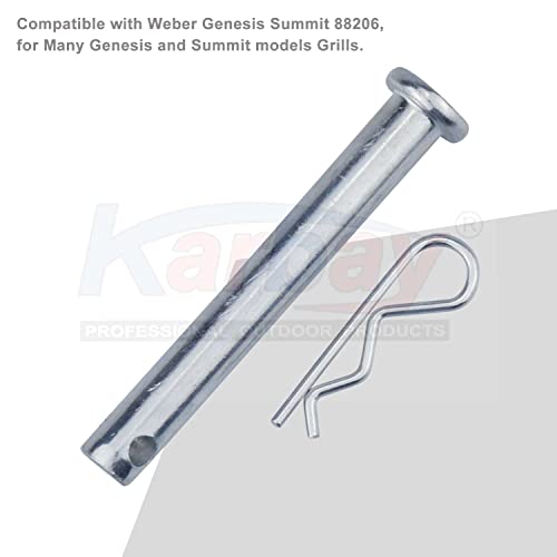 88206 Hdwe Lid to Firebox Assy/Grill Lid Assembly Hardware Kit Compatible with Weber Genesis Summit 88206, Fits Many Genesis and Summit Models Grills. (2 PCS) - Grill Parts America