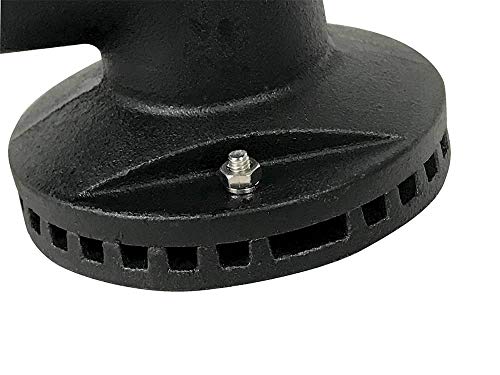 RCK Sales Holland Smoker Gas Grill Cast Iron Replacement Round Burner 9 18 inches, Black - Grill Parts America