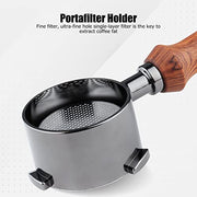 51mm Coffee Portafilter Coffee Machine Filter Coffee Machine Replacement Parts with Wooden Handle for DELONGHI ECP3420 ECP685 ECP680 - Kitchen Parts America