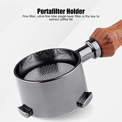 51mm Coffee Portafilter Coffee Machine Filter Coffee Machine Replacement Parts with Wooden Handle for DELONGHI ECP3420 ECP685 ECP680 - Kitchen Parts America