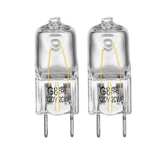 Light Bulb for GE Microwave Oven - Halogen Light Bulb Fits for GE Samsung Kenmore Elite Maytag Over the Stove Range Microwave, Night Light/Stove Light Bulb for GE microwave, Replaces WB25X10019, 2Pack - Grill Parts America