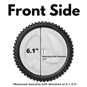 532403111 Front Drive Wheels Fit for Craftsman Mower - 194231X427 Front Drive Tires Wheel Fit for Craftsman & HU Front Wheel Drive Self Propelled Lawn Mower Tractor, 2 Pack, White - Grill Parts America
