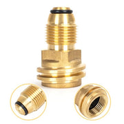 Old Propane Tank Regulator Adapter POL to QCC1 Propane Tank Adapter Old Style Propane Thread to New Adapter for 100 lb Propane Tank Converts POL LP Tank Service Valve to QCC1/Type1 New Connection Type - Grill Parts America