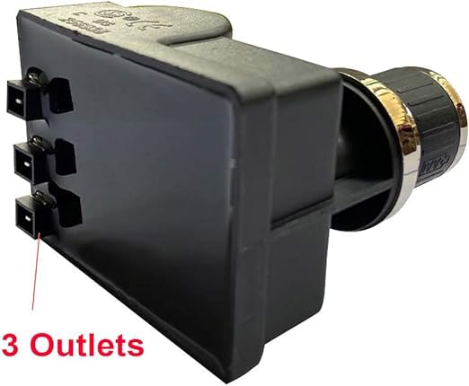 OREAD 3 Outlets Grill Ignitor,Spark Generator Tact Push Button Electronic Igniter BBQ Gas Grill Replacement for Gas Grill Models by Brinkmann, Char Broil, Nexgrill, and Others (3 Outlet) - Grill Parts America