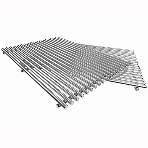 QuliMetal 66095 9 MM 304 Stainless Steel Cooking Grates (18.75" x 13.25") for Weber Genesis II and Genesis II LX 300 Series Gas Grills, Pack of 2… - Grill Parts America