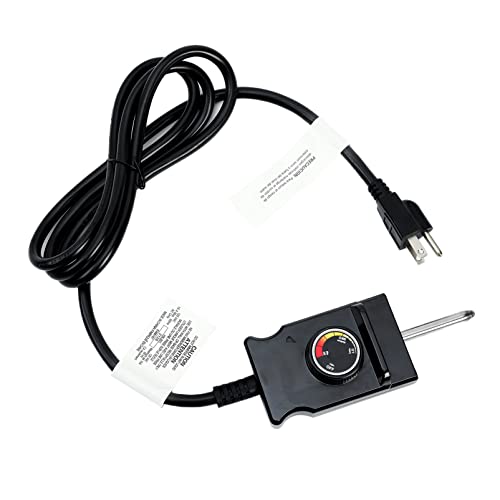 SUONA Adjustable Analog Control Power Cord for Masterbuilt Electric Smoker Turkey Fryers Controller Thermostat Probe Power Cord Grill Heating Elements Parts - Grill Parts America