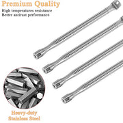 MOASKER Grill Burner Tube Replacement for Napoleon Prestige 500 RSIB, LEX 485, P500NK-3, LD485RB, LD485RSIB Gas Grills, Stainless Steel Burner for Napoleon LEX 605RSB, BIM605, BIPRO500 & Other Models - Grill Parts America