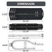 Charbrofire DGH450CRP Heat Tent 4 Burner Grill Replacement Parts for Dyna Glo Grill Heat Shield 70-02-615 70-02-423 Dynaglo Burner Tube DGF451CRP DGH450CRN-D DGH450CRP-D Dyna-Glo Grill Parts - Grill Parts America