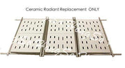 Hongso 8" x 7.25" Replacement Ceramic Radiant Flame Tamer, Heat Plate for Bakers and Chefs, SAMS & Turbo, Fiesta, Grand Hall Y0005XC, Member's Mark Gas Grill Models, CRG501 6-Pk - Grill Parts America