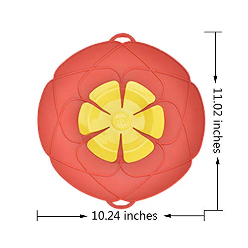 JOUDOO 1 Pack Spill Stopper Lid Cover and Overflow Stopper Lid Cover for Pans and Pots Boil, Boil Over Safeguard, Anti Spill Lid Fits Openings 5.5" to 9.5" in Diameter (Green) - Kitchen Parts America
