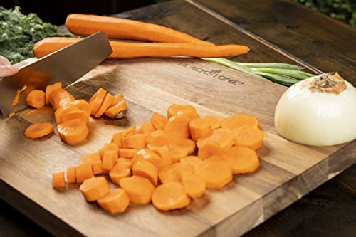 BLACKSTONE 5595 Solid Acacia Wood Griddle Cutting Board with Feet (17 x 12”)- Large and Lightweight, Premium Durable Quality to Chop Vegetables for Indoor, Outdoor, Kitchen, Easy to Clean (Rectangle) - Grill Parts America